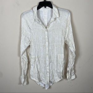 Prana womens top size small beige button down